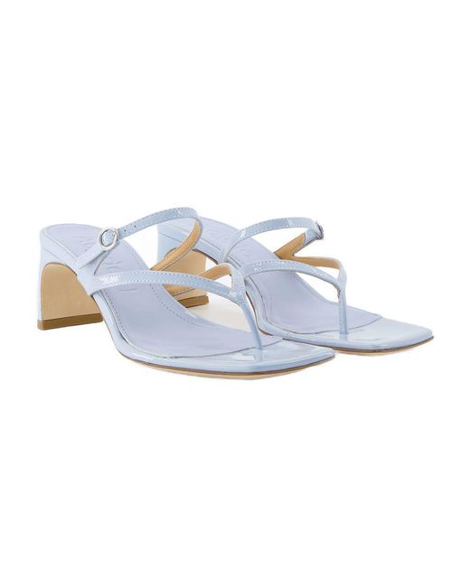 Aeyde Blue Giselle Sandals