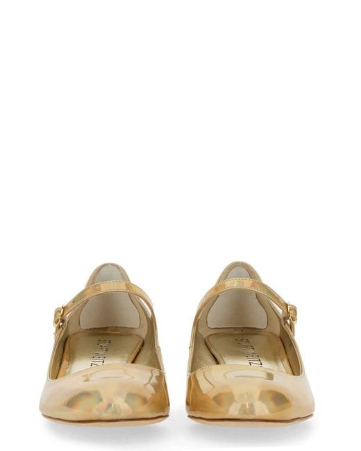 Stuart Weitzman Natural Mary Jane "Vivienne"