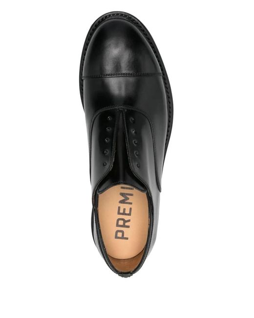 Premiata Black Press Callo Lace Up Shoes for men