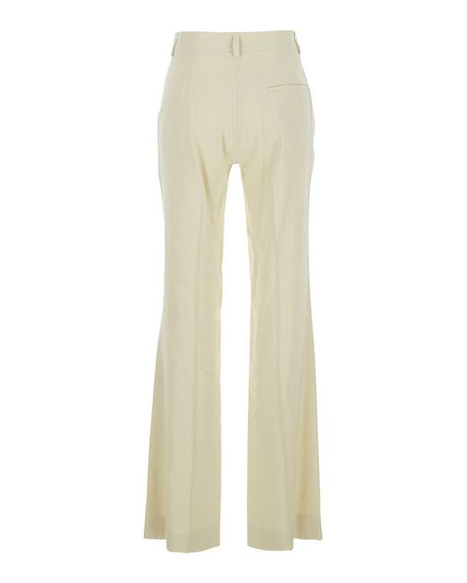 Tela Natural Pants With Belt Loops