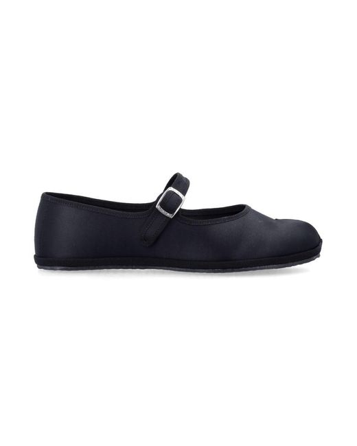 DROGHERIA CRIVELLINI Blue Fu-Tabi Satin Flat