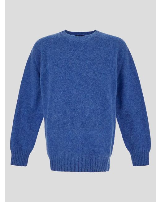 Howlin' By Morrison Blue Sweaters for men