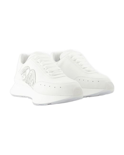 Alexander McQueen White Sprint Runner Sneakers