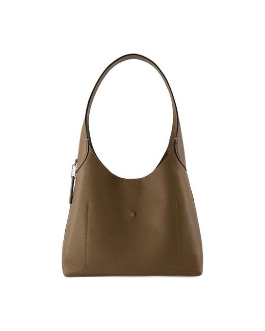 COACH Brown Brooklyn 28 Shoulder Bag