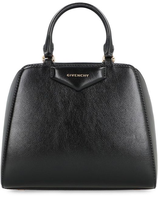 Givenchy Black Antigona Cube Leather Mini Handbag