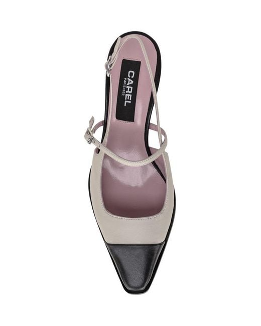 CAREL PARIS White Slingback Cecile