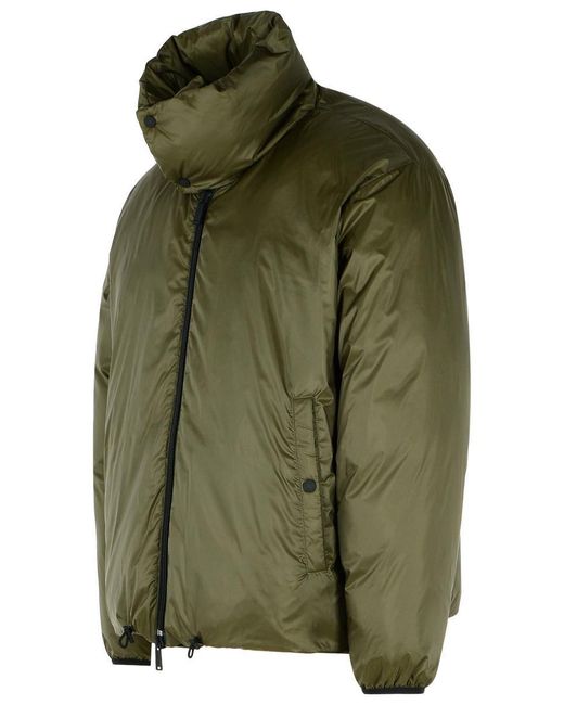 DSquared² Green Polyester Down Jacket for men
