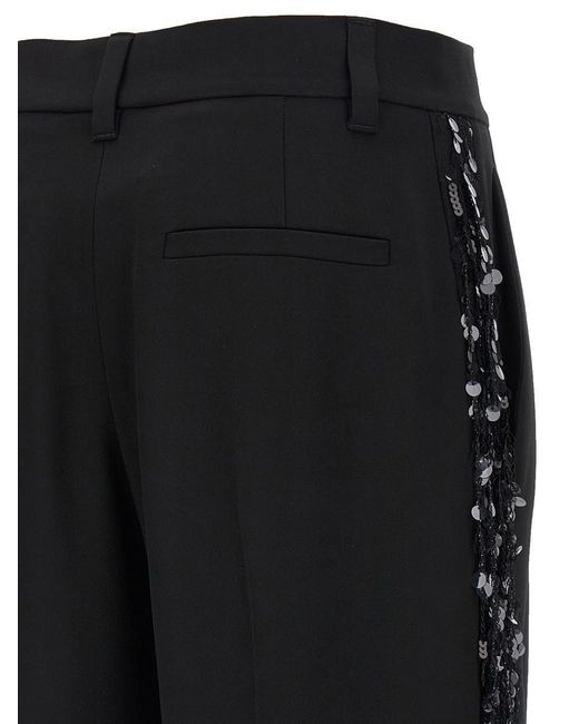 Brunello Cucinelli Black 'Relaxed Tailored' Pants