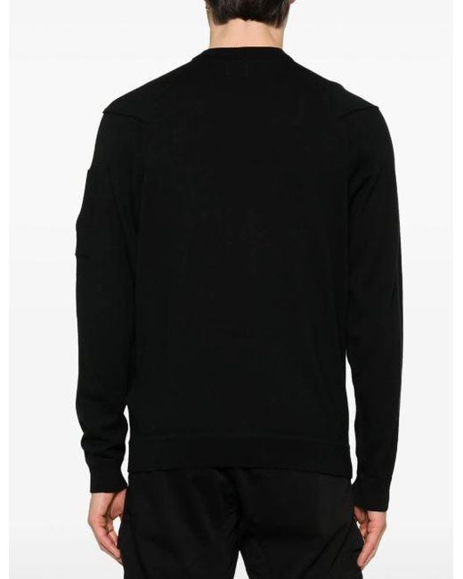 C P Company Black Sweaters for men