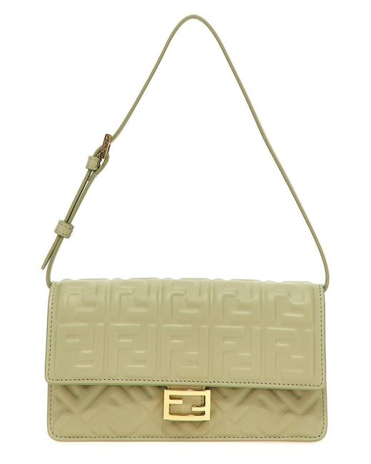 Fendi Metallic 'Baguette' Wallet On Chain