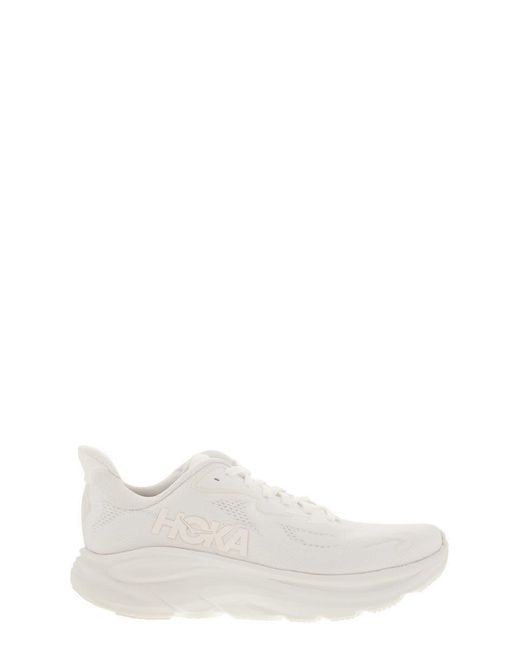 Hoka One One White Clifton 10