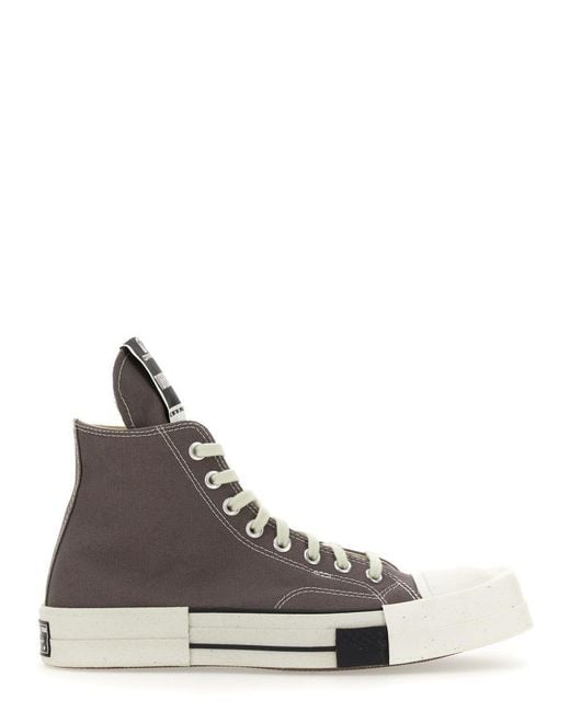Rick Owens DRKSHDW x Converse Gray Turbodrk Laceless Sneaker