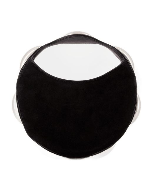 Alexander Wang Black Dome Circular Top Handle Bag