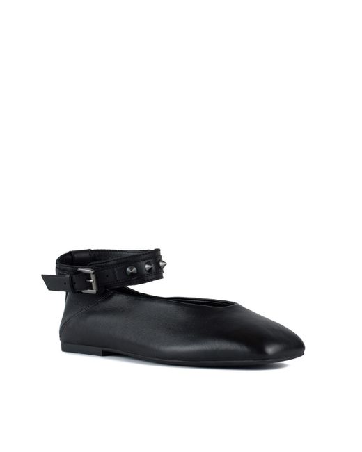 Ash Black Studded Ballerina