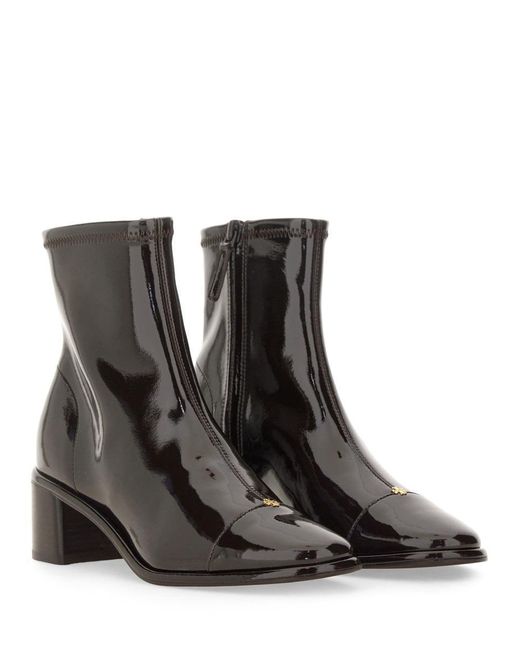 Tory Burch Brown Cap-Toe Boot