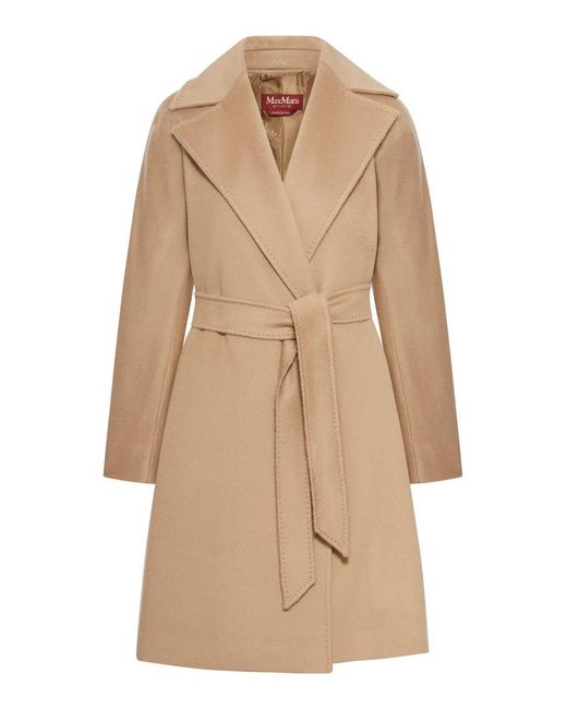 Max Mara Natural Single Breasted Coat