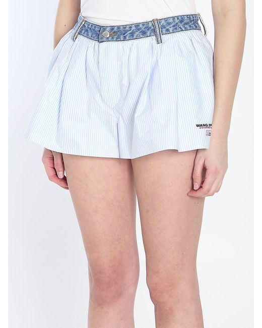 Alexander Wang Blue Boxer-Style Shorts