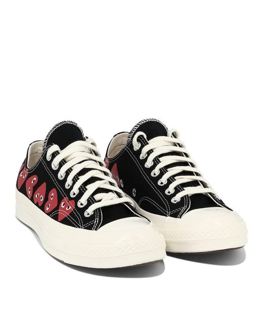 COMME DES GARÇONS PLAY Black Converse "Chuck Taylor'70" Low Tops for men