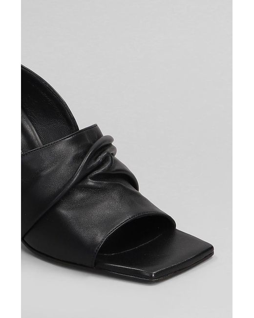 Alchimia Black Slipper-Mule