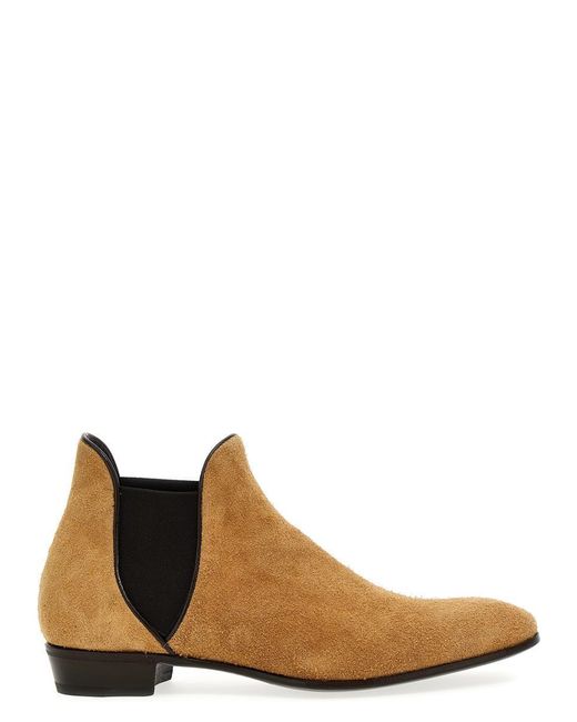 Lidfort Brown 'Desert Enamel' Ankle Boots for men