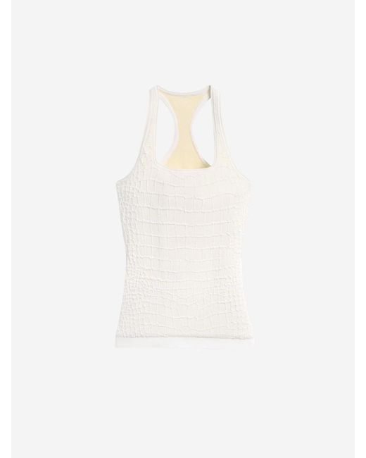 Jacquemus White Top Scala Viscose