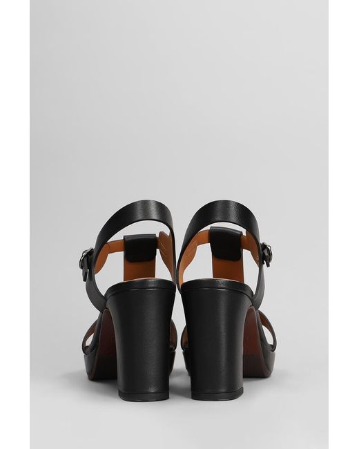 Chie Mihara Black Kimor-L Sandals