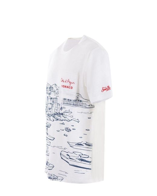 Mc2 Saint Barth White T-Shirts And Polos for men