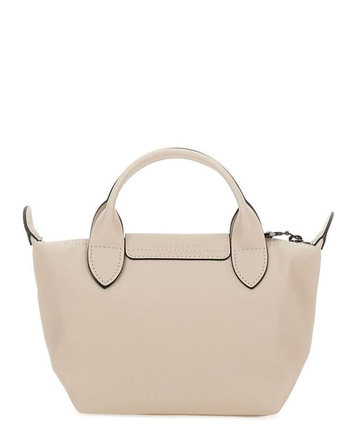 Longchamp Natural Le Pliage Xs Handle Bag