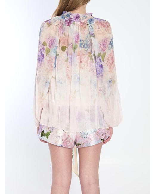 Zimmermann White Billow Dawning Blouse