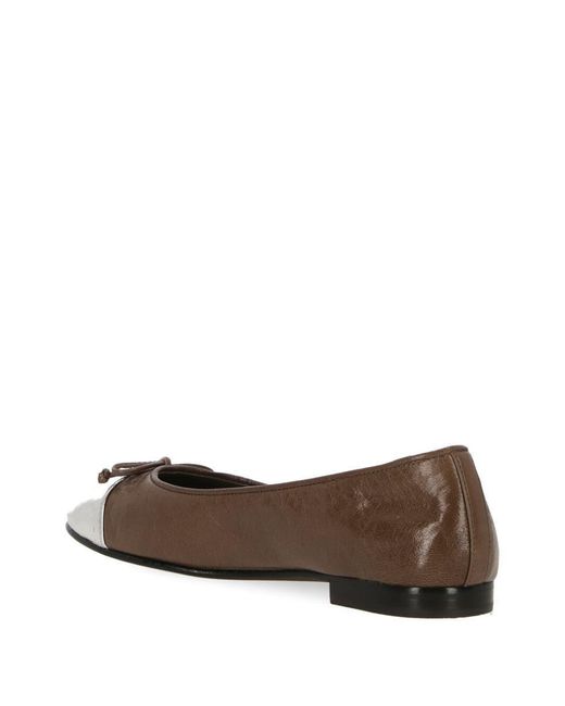 Tory Burch Brown Flat Shoes