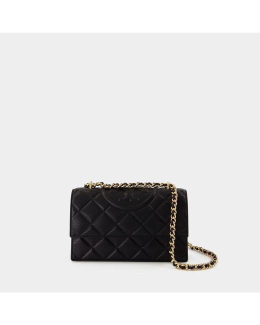 Tory Burch Black Fleming Small Convertible Shoulder Bag