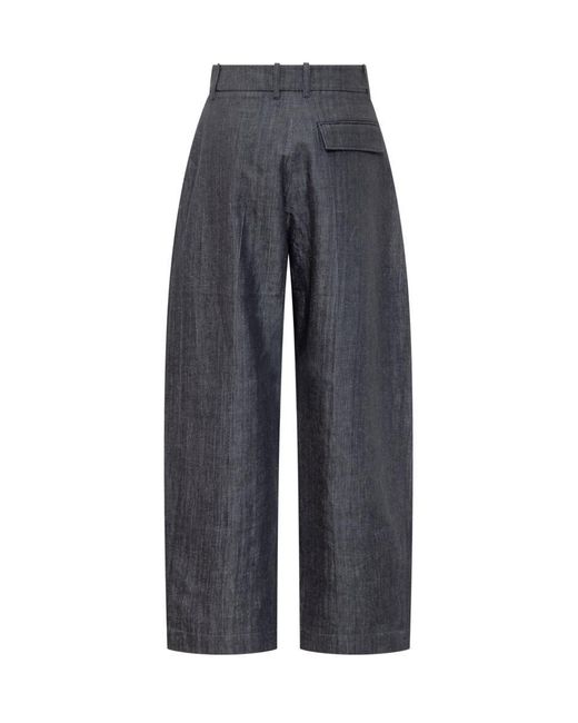Studio Nicholson Blue Double Pleat Pant