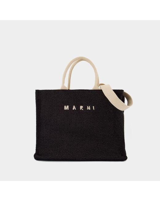 Marni Black Large Shopper Bag for men