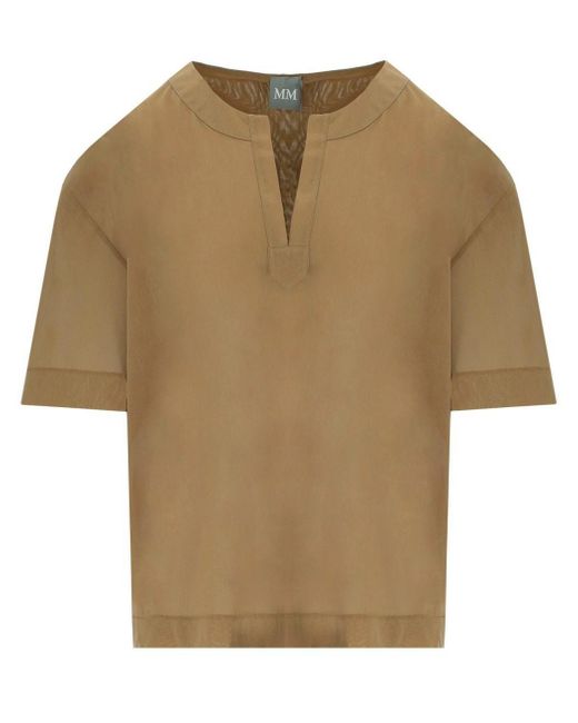 Max Mara Natural Fidato Camel Blouse