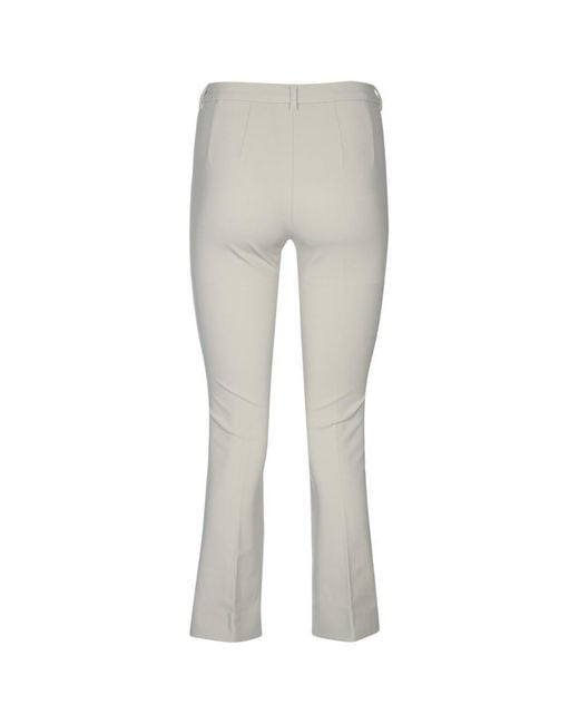 Max Mara Gray Cotton Trousers