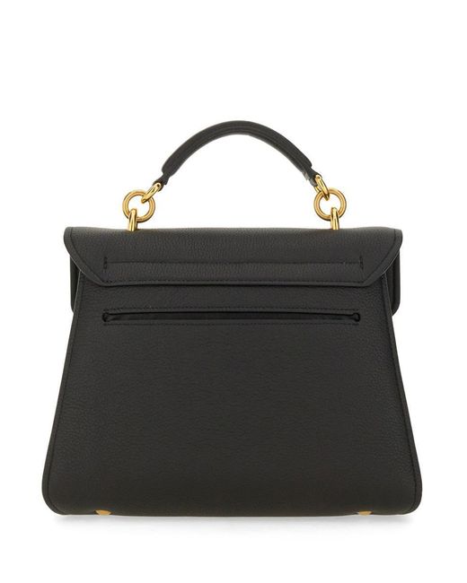 Ferragamo Black Mini Hooks Handbag