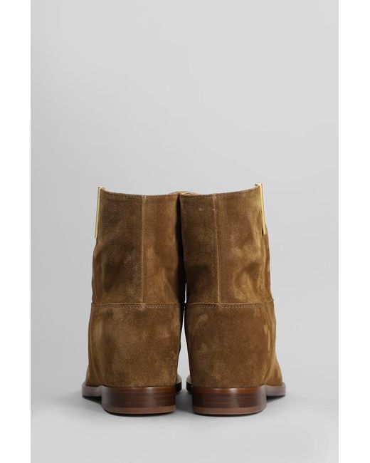 Via Roma 15 Brown Ankle Boots Inside Wedge