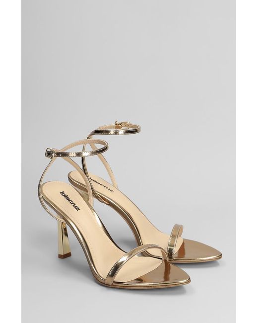 Lola Cruz Metallic Summer Heel 95 Sandals