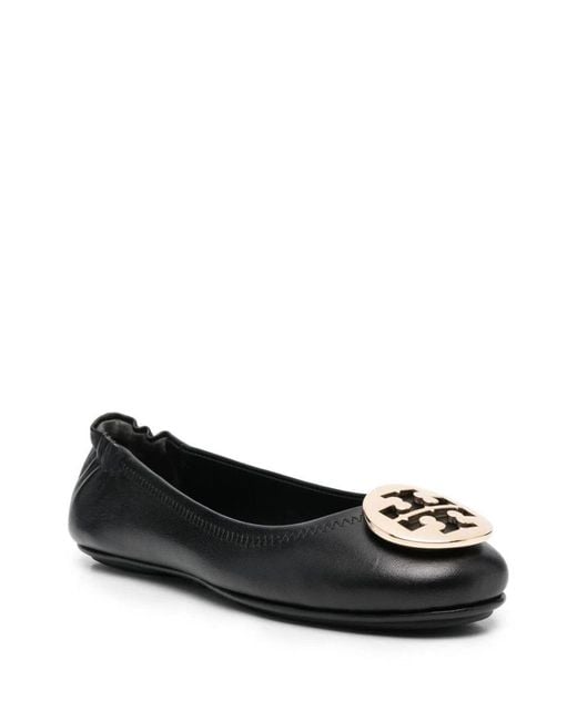 Tory Burch Black Flat Shoes