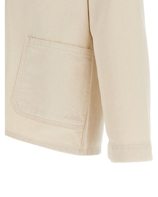 A.P.C. Natural 'Kerlouan' Jacket for men