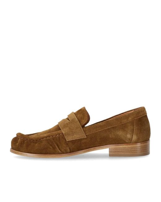 Strategia Brown Cognac Suede Loafer