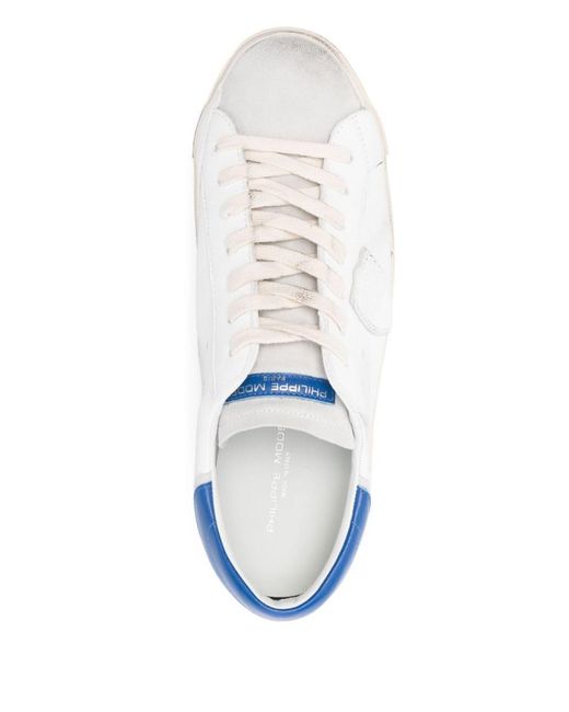 Philippe Model White Calf Leather Sneakers for men