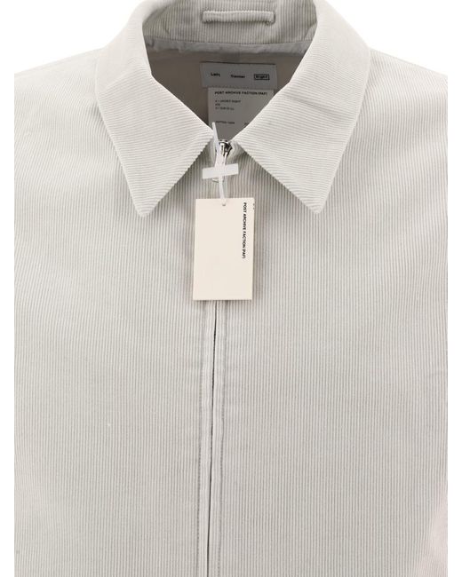 Post Archive Faction PAF White "5.1 Right" Overshirt Jacket for men