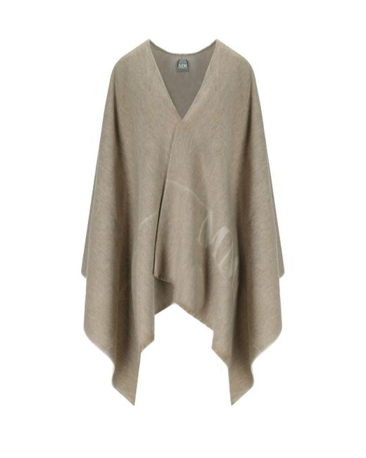 Max Mara Natural Saloon Wool Cape