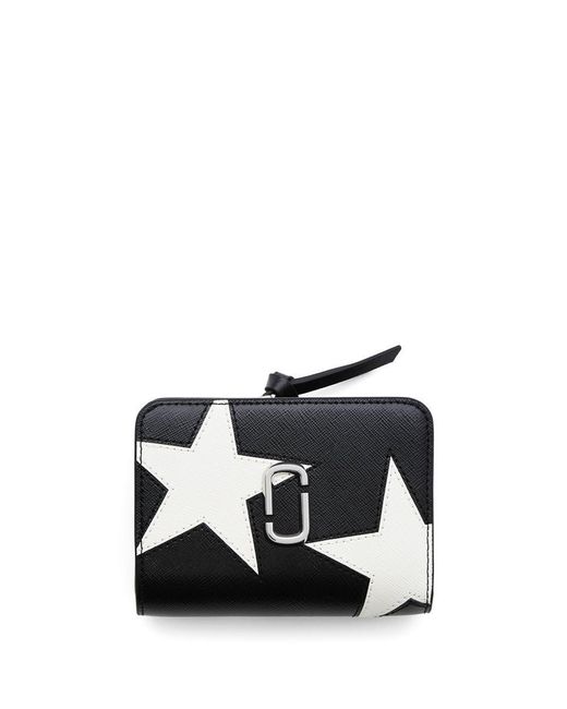 Marc Jacobs Black The Star Patchwork Utility Snapshot Mini Wallet
