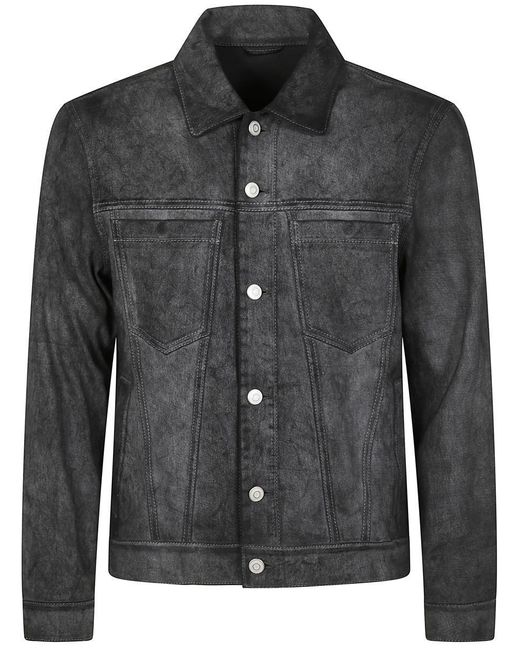 Giorgio Brato Lamb Skin Leather Jacket