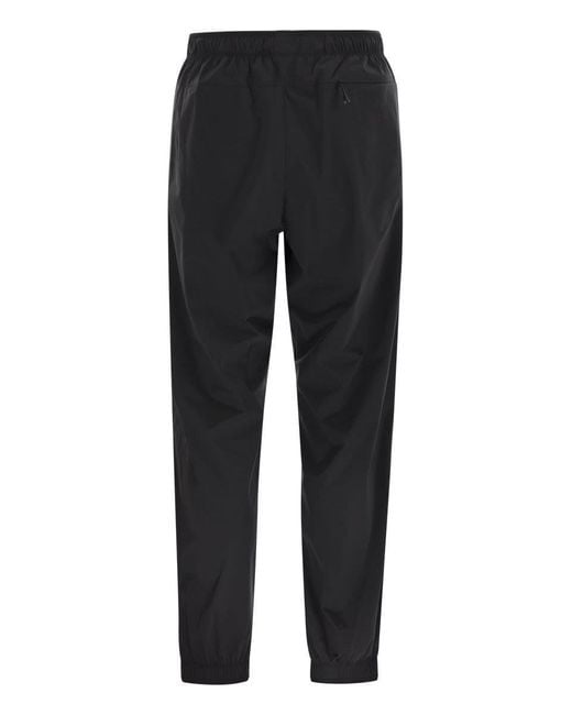 Moncler Black Joggers With Logo Patch for men