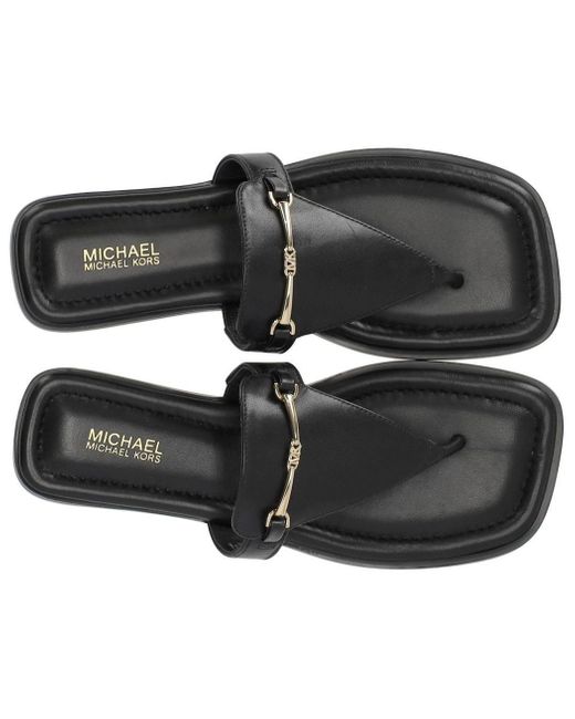 Michael Kors Black Lena Thong Sandal