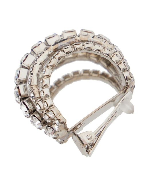 Silvia Gnecchi Gray 'Shells' Metallic Earings With Rear Closure