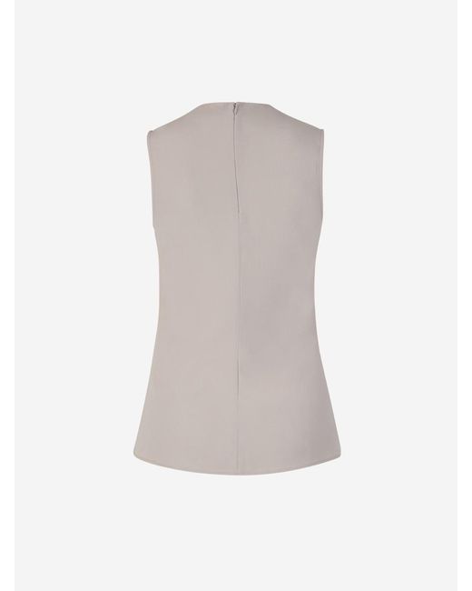 AMI White Viscose Fluid Top